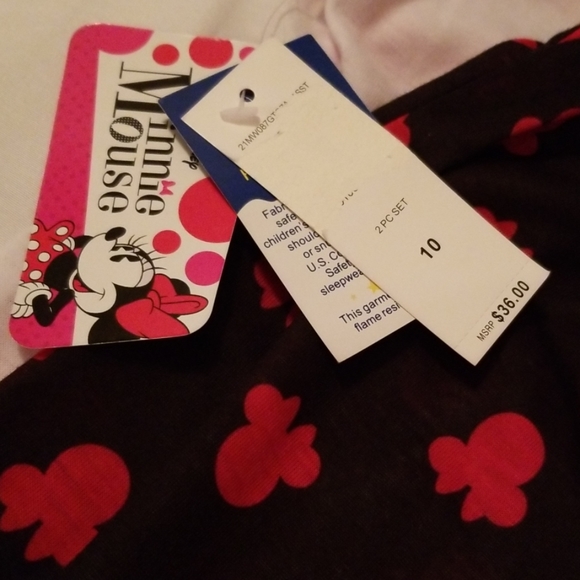 ( Girls ) Disney Minnie Mouse Capri 2 Pc Set - Picture 5 of 7